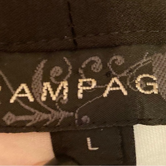 Vintage Rampage long sleeve blouse embellished with gold sequins on open sleeves - Picture 5 of 5